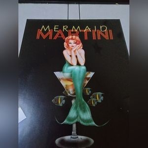 Mermaid Martini picture in frame